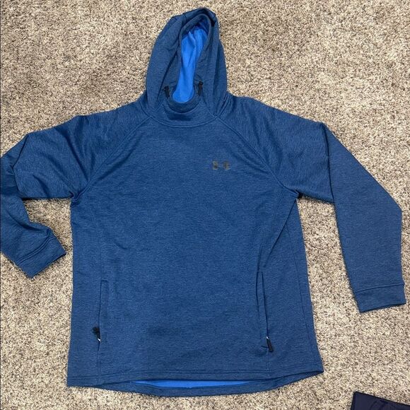 Under Armour Other - Under Armour Blue Hooded Pullover Sweatshirt